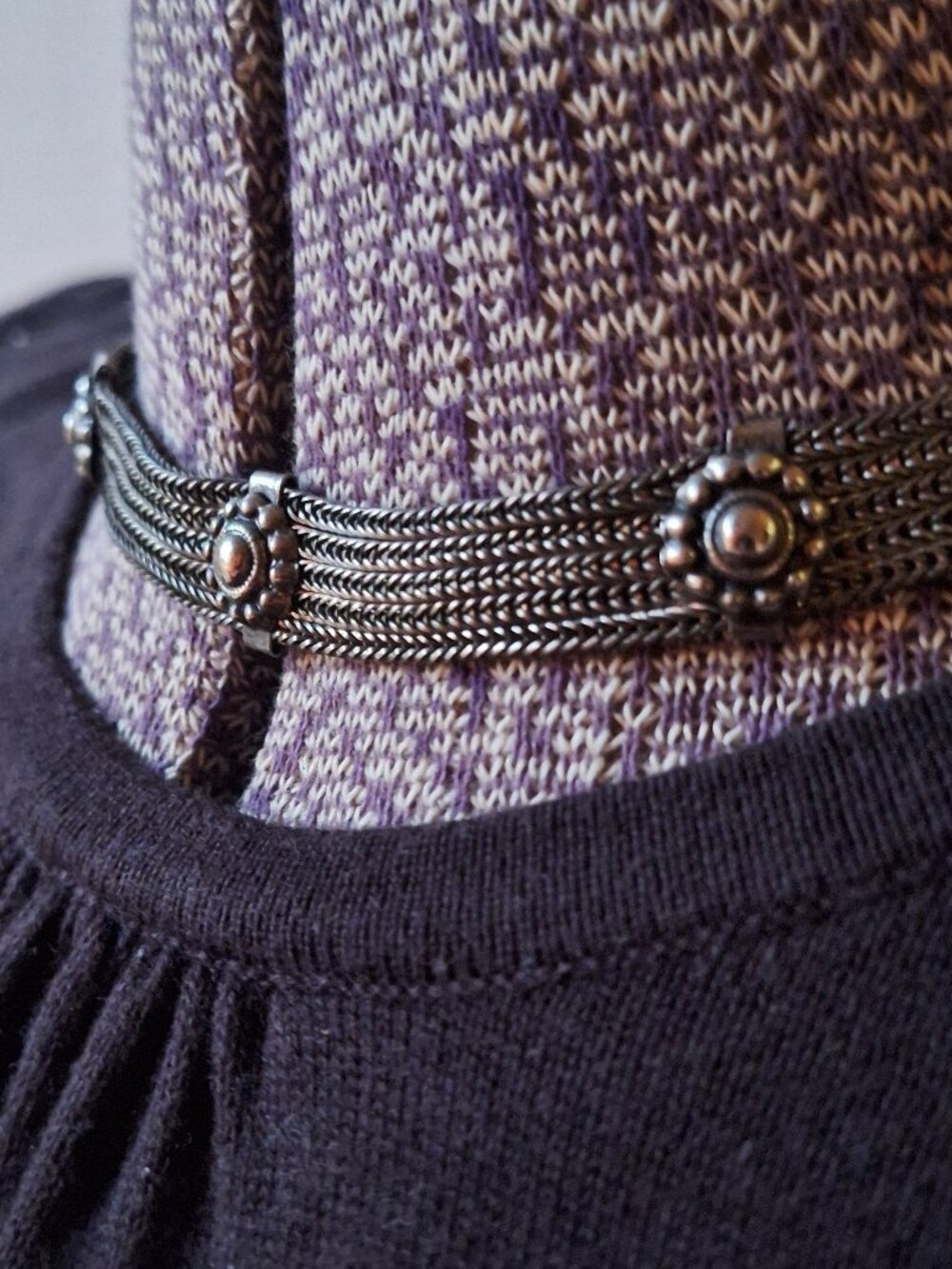 Warrior Princess Necklace Choker Style Silver Coloured